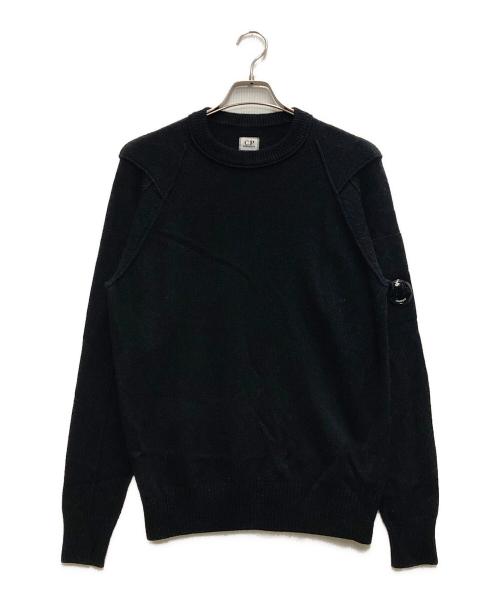 C.P COMPANY（シーピーカンパニー）C.P COMPANY (シーピーカンパニー) ウールニット ブラック サイズ:48の古着・服飾アイテム