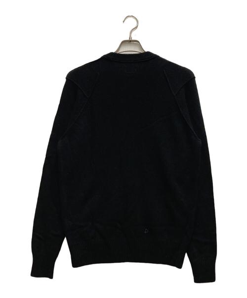 C.P COMPANY（シーピーカンパニー）C.P COMPANY (シーピーカンパニー) ウールニット ブラック サイズ:48の古着・服飾アイテム