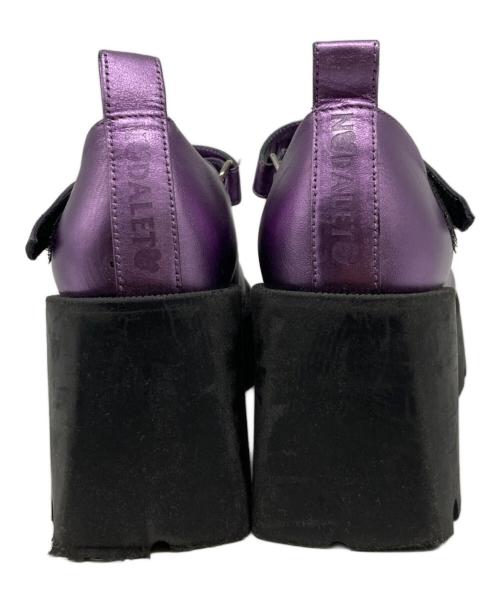 NODALETO（ノダレト）NODALETO (ノダレト) Heaven by Marc Jacobs (ヘブンバイマークジェイコブス) スクエアトゥーパンプス パープル サイズ:36の古着・服飾アイテム