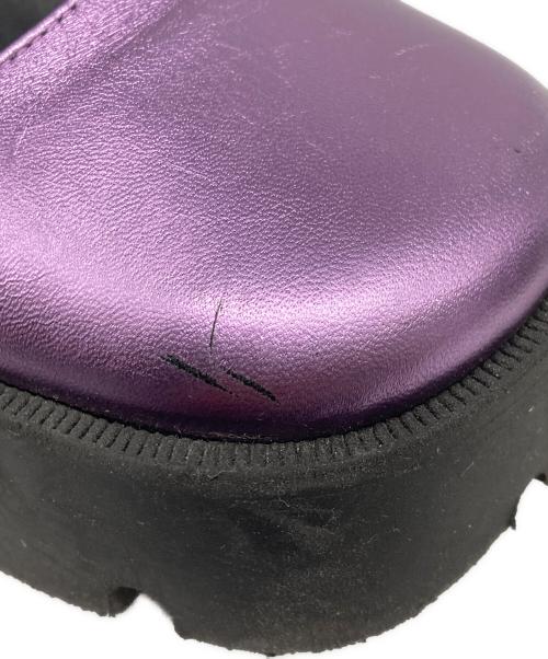 NODALETO（ノダレト）NODALETO (ノダレト) Heaven by Marc Jacobs (ヘブンバイマークジェイコブス) スクエアトゥーパンプス パープル サイズ:36の古着・服飾アイテム