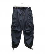H BEAUTY&YOUTHエイチ ビューティー&ユース）の古着「ナイロンカーゴパンツ」｜ネイビー