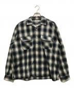 SEDAN ALL-PURPOSEセダンオールパーパス）の古着「オンブレチェックネルシャツ」｜グレー