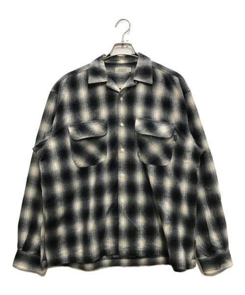 SEDAN ALL-PURPOSE（セダンオールパーパス）SEDAN ALL-PURPOSE (セダンオールパーパス) オンブレチェックネルシャツ グレー サイズ:Mの古着・服飾アイテム