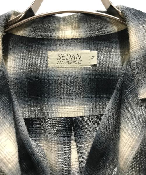 SEDAN ALL-PURPOSE（セダンオールパーパス）SEDAN ALL-PURPOSE (セダンオールパーパス) オンブレチェックネルシャツ グレー サイズ:Mの古着・服飾アイテム