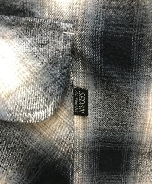 SEDAN ALL-PURPOSE（セダンオールパーパス）SEDAN ALL-PURPOSE (セダンオールパーパス) オンブレチェックネルシャツ グレー サイズ:Mの古着・服飾アイテム