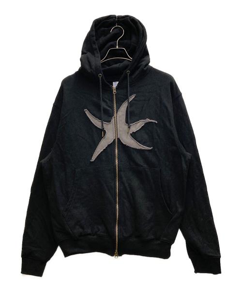 THE COLDEST MOMENT（ザ コールデストモーメント）THE COLDEST MOMENT (ザ コールデストモーメント) TCM starfish hooded zip-up ブラック サイズ:Ⅿの古着・服飾アイテム