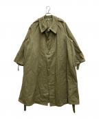 French Armyフランス軍）の古着「40~50's M-35モーターサイクルコート」｜カーキ