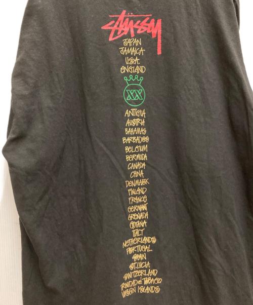 stussy（ステューシー）stussy (ステューシー) NINE RULAZ LINE (ナインルーラーズライン) MIGHTY CROWN (マイティークラウン) 20th記念 スカルボーンTee スミクロ サイズ:XLの古着・服飾アイテム