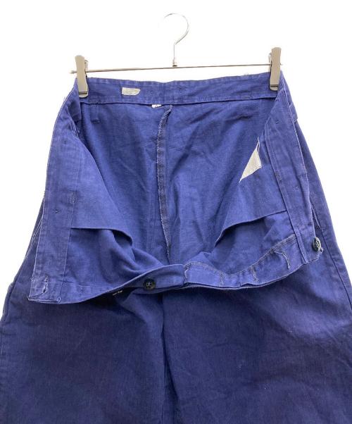 EURO VINTAGE（ユーロヴィンテージ）EURO VINTAGE (ユーロヴィンテージ) 60~70'sヘリンボーンユーロワークパンツ ネイビー サイズ:52の古着・服飾アイテム