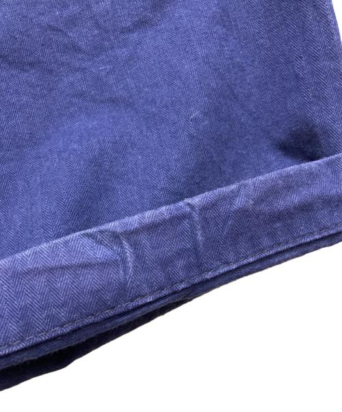 EURO VINTAGE（ユーロヴィンテージ）EURO VINTAGE (ユーロヴィンテージ) 60~70'sヘリンボーンユーロワークパンツ ネイビー サイズ:52の古着・服飾アイテム