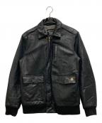 BACK CHANNELバックチャンネル）の古着「レザージャケット」｜ブラック