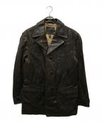 J.CREWジェイクルー）の古着「レザーカーコート」｜ブラウン