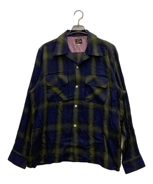 Needles（ニードルズ）Needles (ニードルズ) CLASSIC SHIRT ネイビー サイズ:Lの古着・服飾アイテム