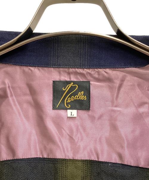 Needles（ニードルズ）Needles (ニードルズ) CLASSIC SHIRT ネイビー サイズ:Lの古着・服飾アイテム