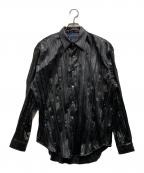 semohセモー）の古着「Pleats Shirt」｜ブラック