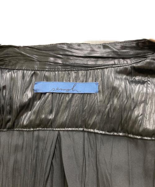semoh（セモー）semoh (セモー) Pleats Shirt ブラック サイズ:1の古着・服飾アイテム