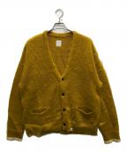 BEDWIN &THE HEARTBREAKERSベドウィンアンドザ ハートブレイカーズ）の古着「MOHAIR CARDIGAN GODARD」｜イエロー