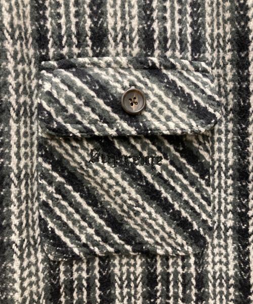 SUPREME（シュプリーム）Supreme (シュプリーム) HEAVY WEIGHT FLANNEL SHIRT グレー サイズ:Mの古着・服飾アイテム