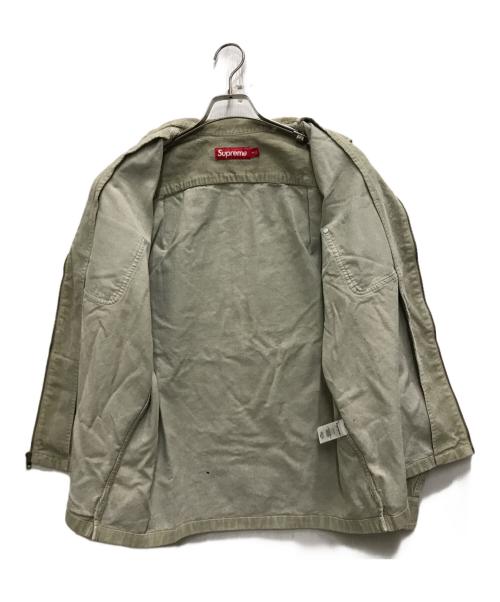 SUPREME（シュプリーム）Supreme (シュプリーム) Washed Corduroy Zip Up Shirt グリーン サイズ:Mの古着・服飾アイテム