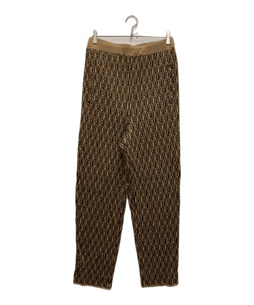doublet（ダブレット）doublet (ダブレット) MONOGRAM JQ KNIT PANTS ブラウン サイズ:Ⅿの古着・服飾アイテム