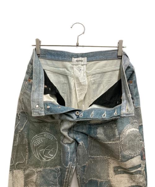 doublet（ダブレット）doublet (ダブレット) PHOTO PRINT PANTS グレー サイズ:Mの古着・服飾アイテム