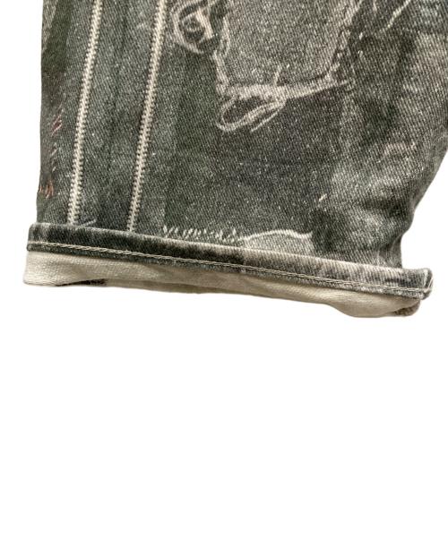 doublet（ダブレット）doublet (ダブレット) PHOTO PRINT PANTS グレー サイズ:Mの古着・服飾アイテム