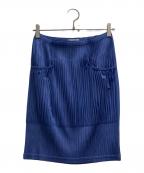 PLEATS PLEASEプリーツプリーズ）の古着「プリーツスカート」｜ブルー