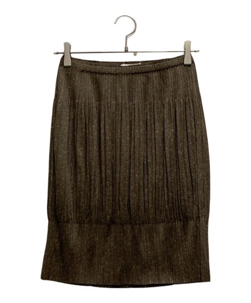 PLEATS PLEASE（プリーツプリーズ）PLEATS PLEASE (プリーツプリーズ) プリーツスカート ブラウン サイズ:5の古着・服飾アイテム