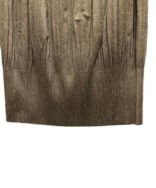 PLEATS PLEASE（プリーツプリーズ）PLEATS PLEASE (プリーツプリーズ) プリーツスカート ブラウン サイズ:5の古着・服飾アイテム