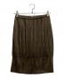 PLEATS PLEASE（プリーツプリーズ）の古着「プリーツスカート」｜ブラウン
