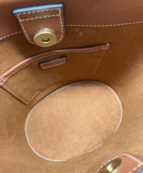 FOLNUA（フォルニュア）FOLNUA (フォルニュア) CLASSIC LOGO MINI POCHE BAG ブラウンの古着・服飾アイテム