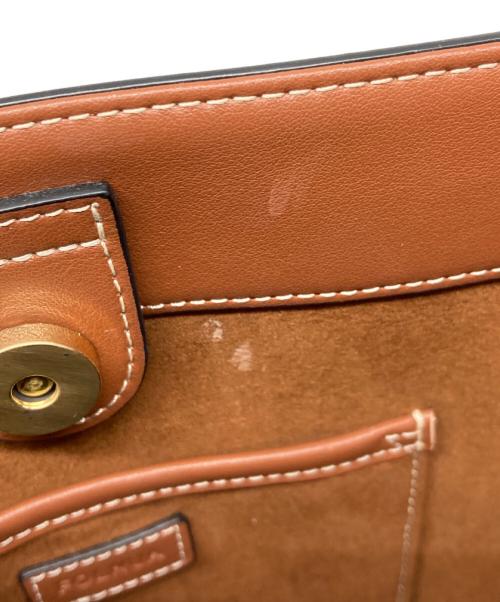 FOLNUA（フォルニュア）FOLNUA (フォルニュア) CLASSIC LOGO MINI POCHE BAG ブラウンの古着・服飾アイテム
