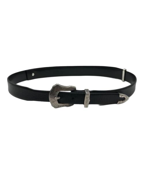 TOGA PULLA（トーガ プルラ）TOGA PULLA (トーガ プルラ) METAL BUCKLE BELT ブラックの古着・服飾アイテム