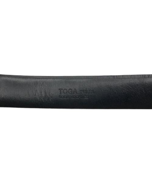 TOGA PULLA（トーガ プルラ）TOGA PULLA (トーガ プルラ) METAL BUCKLE BELT ブラックの古着・服飾アイテム
