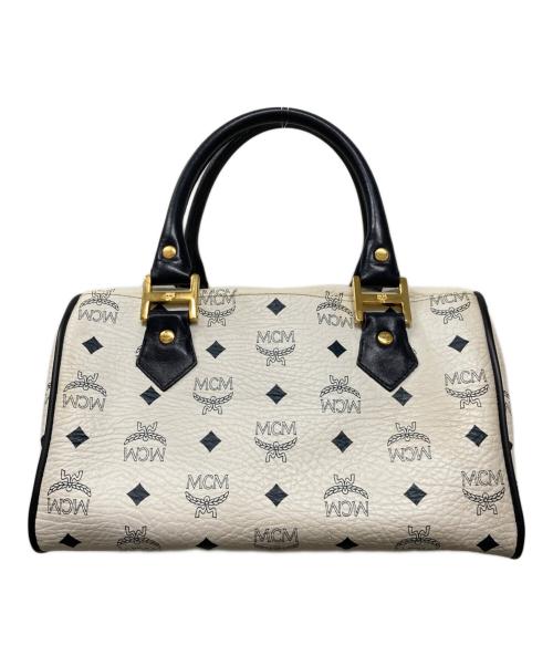 MCM（エムシーエム）MCM (エムシーエム) ロゴミニボストン ホワイトの古着・服飾アイテム