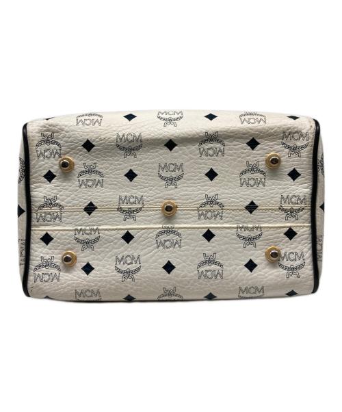 MCM（エムシーエム）MCM (エムシーエム) ロゴミニボストン ホワイトの古着・服飾アイテム