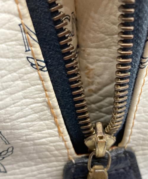 MCM（エムシーエム）MCM (エムシーエム) ロゴミニボストン ホワイトの古着・服飾アイテム