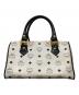 MCM (エムシーエム) ロゴミニボストン ホワイト：13000円