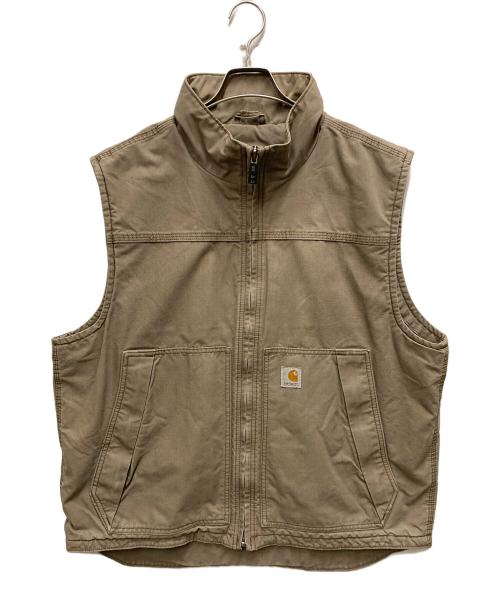 CarHartt（カーハート）CarHartt (カーハート) キャンバスベスト ベージュ サイズ:XLの古着・服飾アイテム