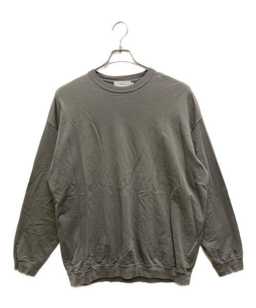 Graphpaper（グラフペーパー）Graphpaper (グラフペーパー) Cotton Light Terry Crew Neck グレー サイズ:2の古着・服飾アイテム
