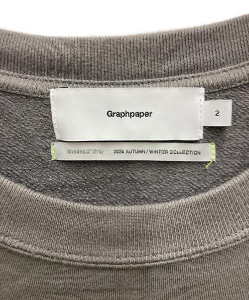 Graphpaper（グラフペーパー）Graphpaper (グラフペーパー) Cotton Light Terry Crew Neck グレー サイズ:2の古着・服飾アイテム