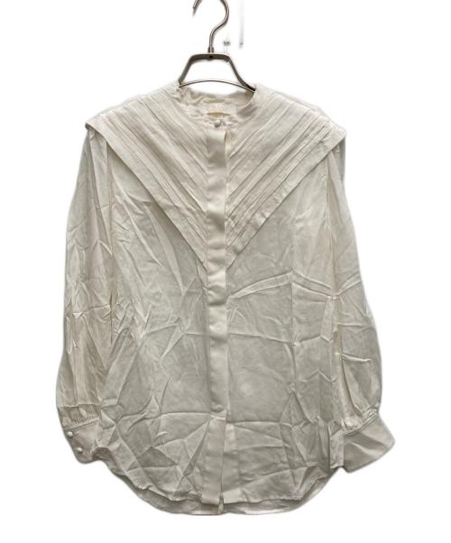 Chloe（クロエ）Chloe (クロエ) シルクデザインブラウス ホワイト サイズ:34の古着・服飾アイテム