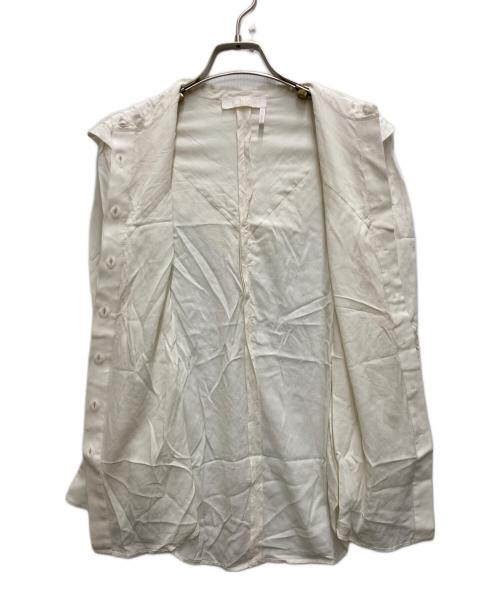 Chloe（クロエ）Chloe (クロエ) シルクデザインブラウス ホワイト サイズ:34の古着・服飾アイテム