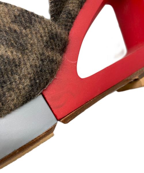 FENDI（フェンディ）FENDI (フェンディ) ズッカ柄厚底サンダル ブラウン サイズ:7 1/2の古着・服飾アイテム