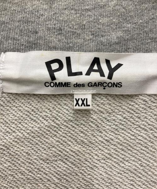 PLAY COMME des GARCONS（プレイコムデギャルソン）PLAY COMME des GARCONS (プレイ コムデギャルソン) ハートロゴスウェットジャケット グレー サイズ:XXLの古着・服飾アイテム