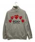 PLAY COMME des GARCONS (プレイ コムデギャルソン) ハートロゴスウェットジャケット グレー サイズ:XXL：10000円