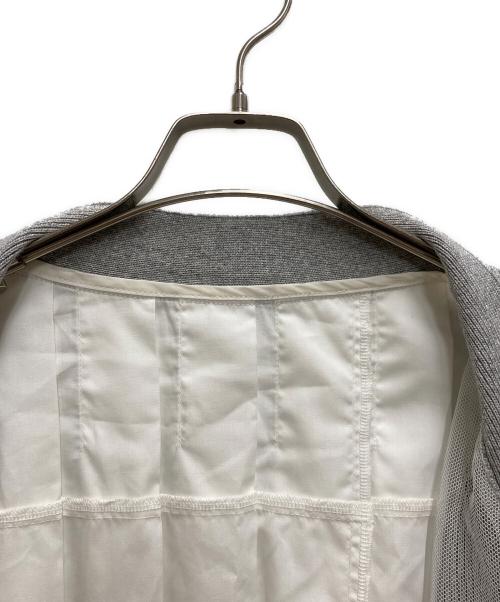 sacai（サカイ）sacai (サカイ) Cotton Poplin x Cotton Knit Cardigan グレー サイズ:2の古着・服飾アイテム