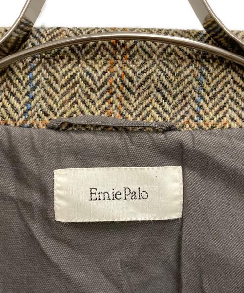 Ernie Palo（アーニーパロ）Ernie Palo (アーニーパロ) Tweed Harrington Jacket ブラウン サイズ:46の古着・服飾アイテム