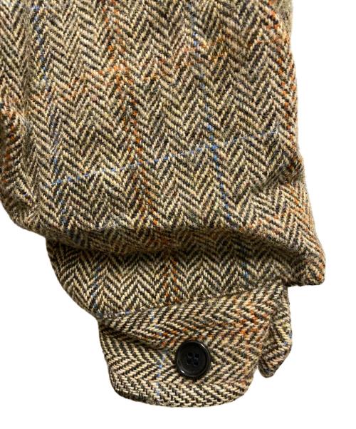 Ernie Palo（アーニーパロ）Ernie Palo (アーニーパロ) Tweed Harrington Jacket ブラウン サイズ:46の古着・服飾アイテム