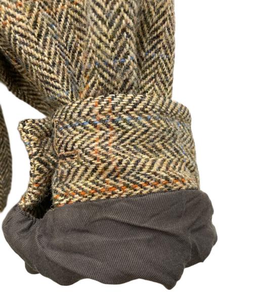 Ernie Palo（アーニーパロ）Ernie Palo (アーニーパロ) Tweed Harrington Jacket ブラウン サイズ:46の古着・服飾アイテム